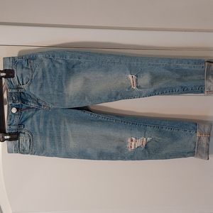 Gap kids Girlfriend Jeans, US size 10. Distressed, ripped. Excellent